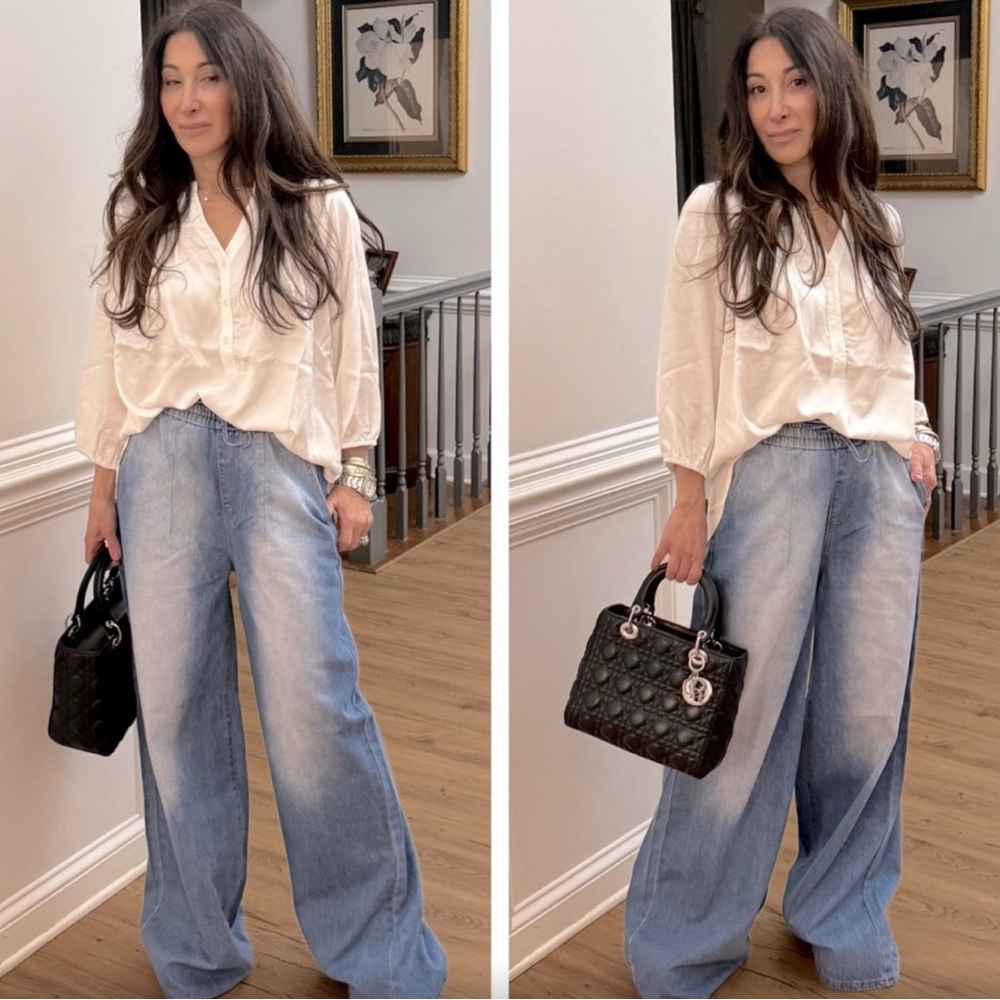 Fabulous Wide Leg Pull On Jeans